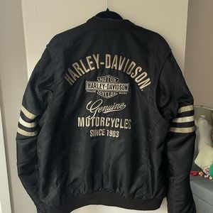 Vintage Harley Davidson Bomber Jacket